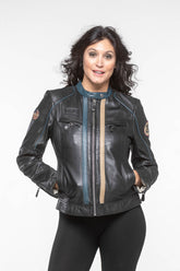 Steve McQueen Jutta 2 Black Leather Jacket for Women